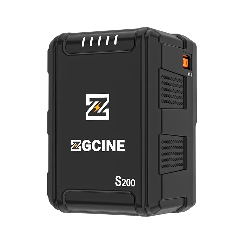 Imagem -02 - Zgcine-professional v Mount Battery Pack V-lock para Câmera Dslr Video Studio Light Smartphone Laptop Slider Gimbal Smartphone Zg-s200 S200