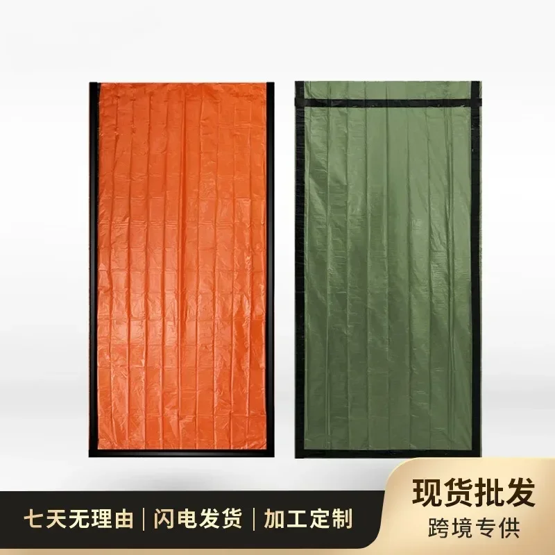 PE Thermal Insulation Portable Emergency Sleeping Bag Orange Outdoor First Aid Earthquake Manufacturer Quick Release