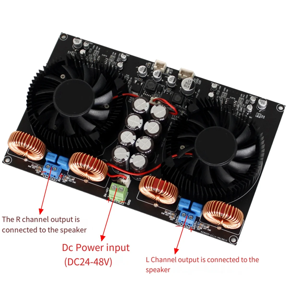 Надежная плата цифрового усилителя мощности TPA3255, усилители звука класса D 2,0, стерео домашний аудиоусилитель 600Wx2-ABDQ