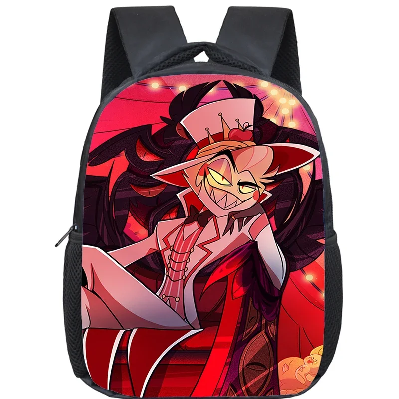 Anime Hazbin Backpack Kids Kindergarten Knapsack Hotel Print School Backpacks for Boys Girls School Bags Small Bookbag Mochila