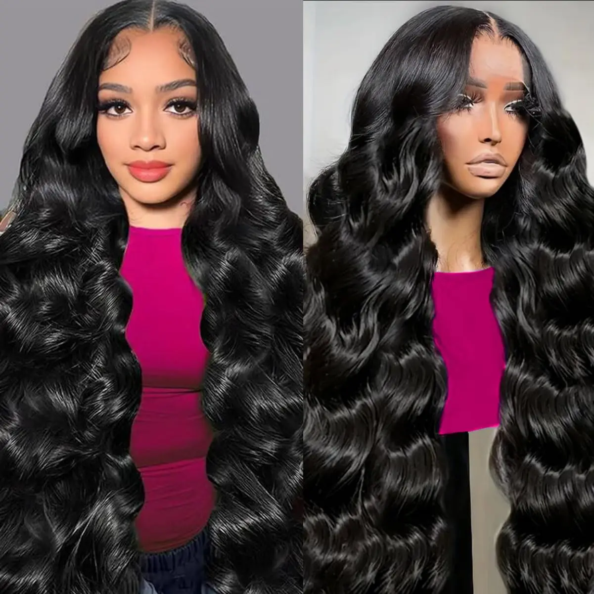 

5x5 Lace Front Wigs Body Wave Human Hair Wigs Natural Color Wigs For Woman 200 Density 40 Inch 13x4 13x6 HD Lace Front wig