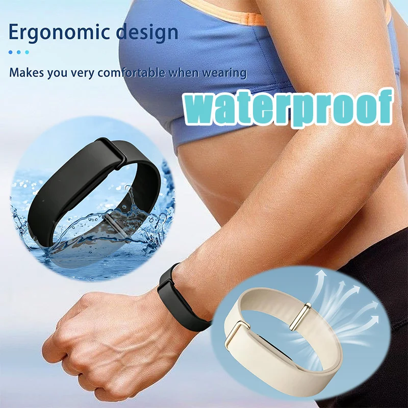 Solid Color Soft Silicone Replacement Watch Strap Compatible For Fitbit Air Waterproof Sport Wristband Bracelet Accessory