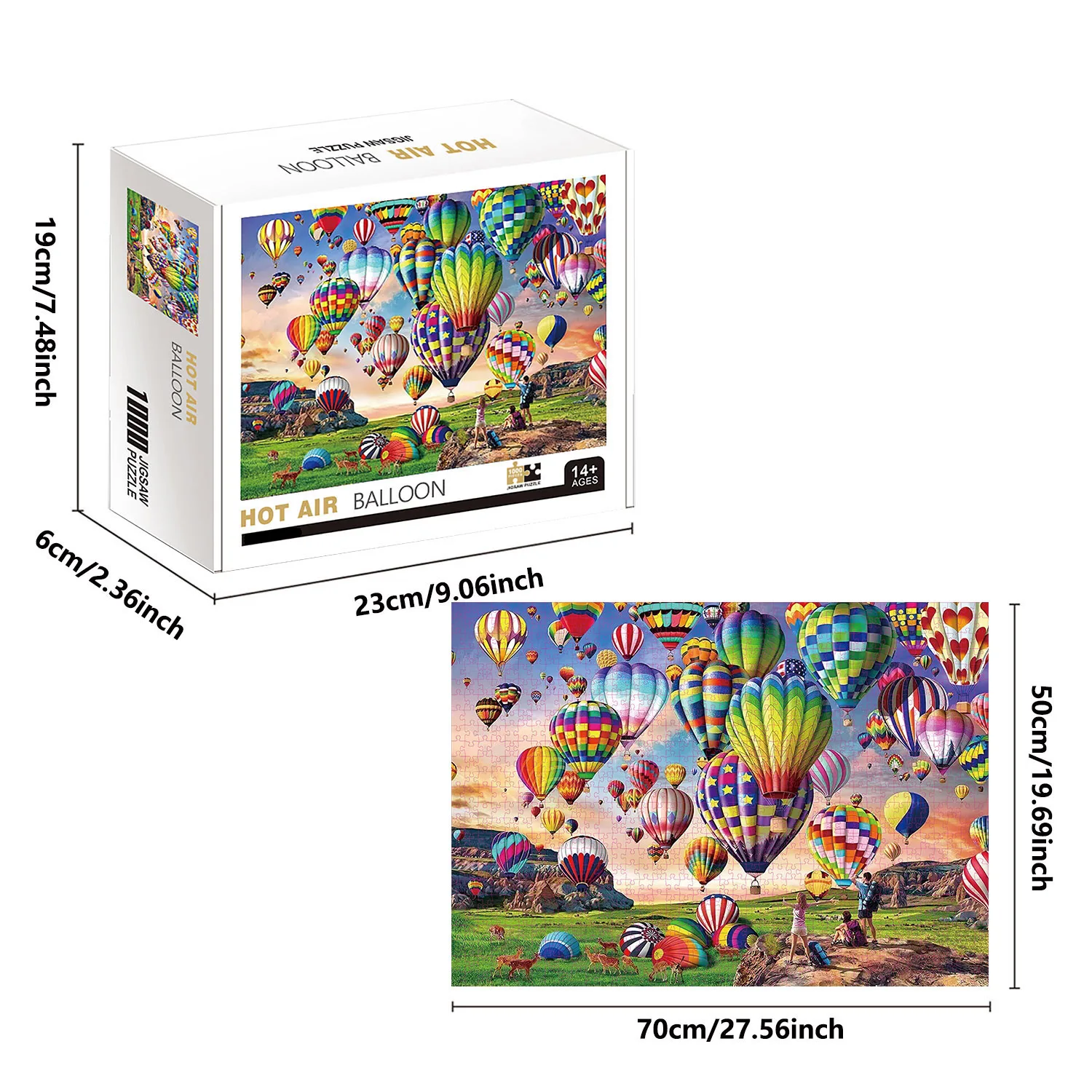 1000 Stuks Luchtballon Legpuzzels voor Volwassenen Home Decor Games Familie Plezier Vloer Puzzels Educatief Speelgoed voor Kinderen