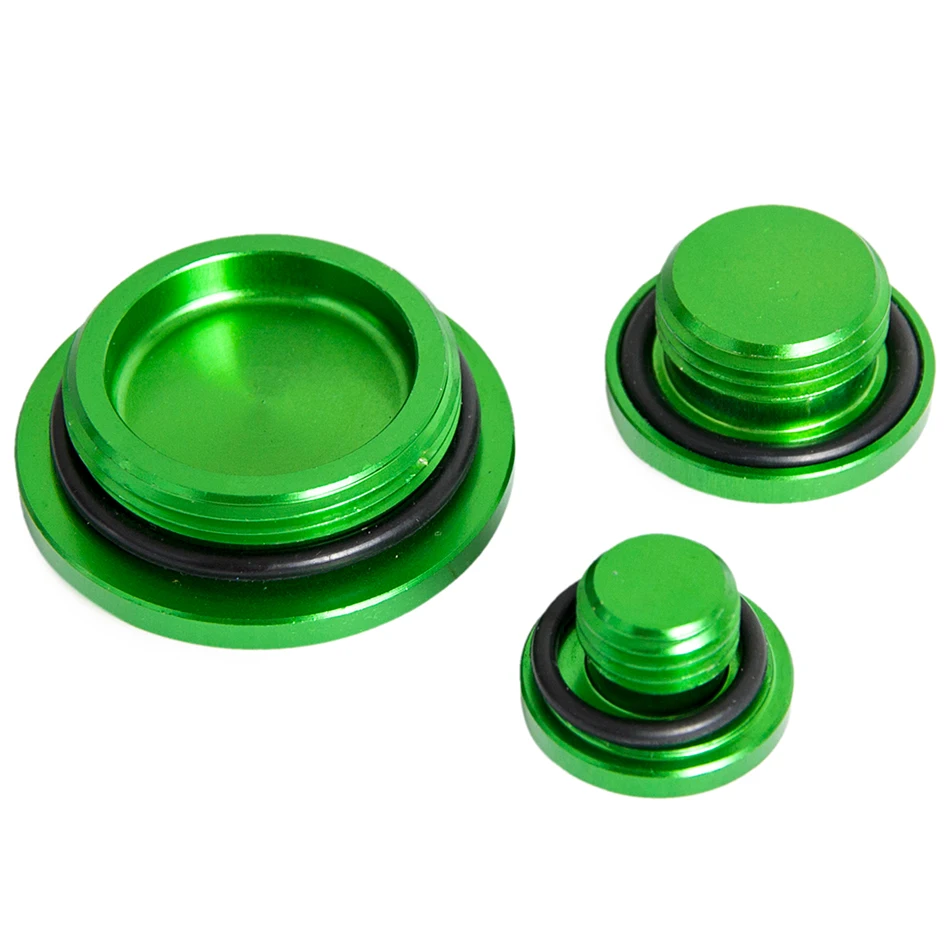 Motorcycle Engine Plugs Oil Filler Cap Cover Timing Crankcase Cover Plug For Kawasaki KX250F KX450F KLX450R KX 250F 450F 250 450