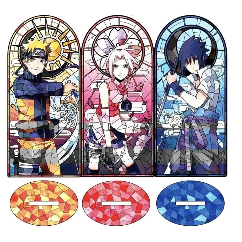 

Naruto Anime Acrylic Plaque Uchiha Sasuke Haruno Sakura Uzumaki Naruto Cartoon Personalized Couple Ornament Decoration Kids Gift