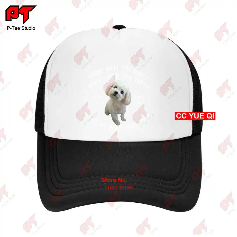 Maltese Dog Watching Owner Puppy Mom Dad Baseball Caps Truck Cap F3CA