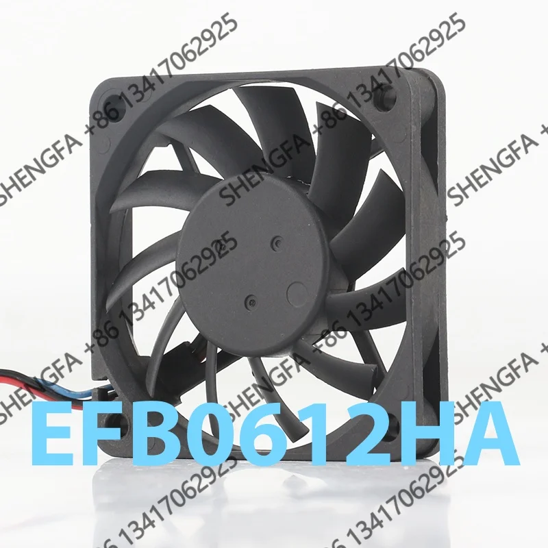AC EC 6010 60X60X10MM 6CM Double Ball Power Supply Large air Volume Delta 5V 24V 48V DC 12V 0.18A EFB0612HA-5S04-JL Cooling Fan