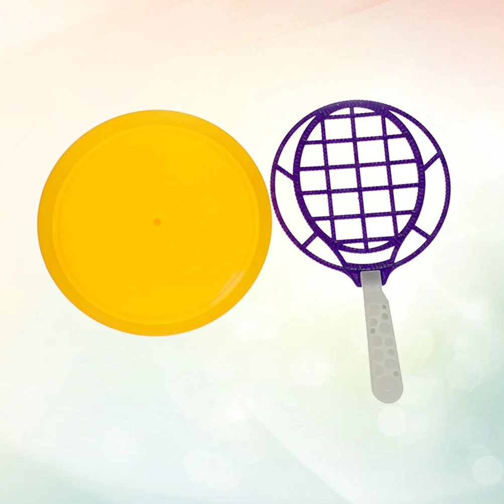 子供用バブルワンドセット 大型テニスラケット型シャボン玉ツール 屋外遊び 春夏楽しいパーティーの記念品ギフト