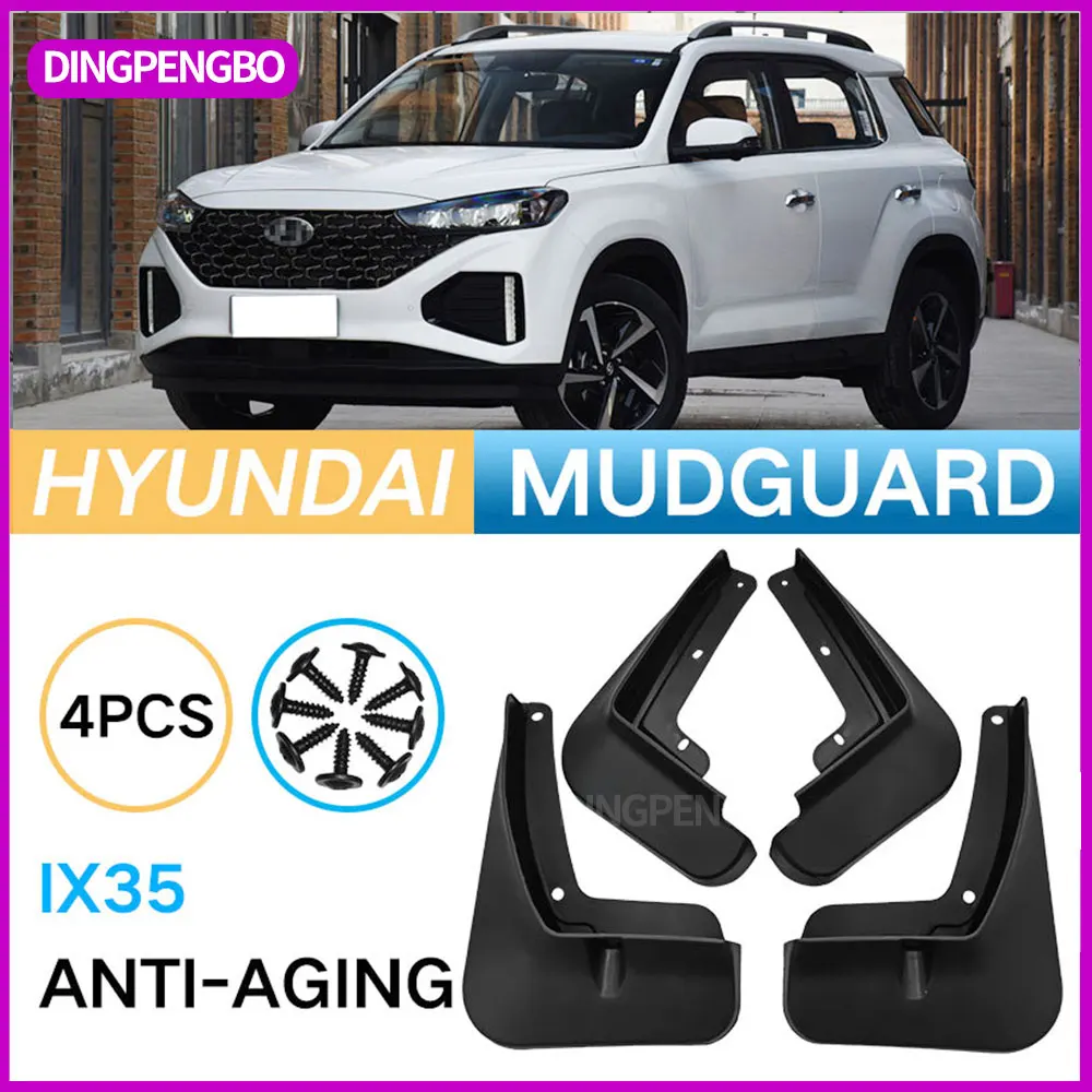 Mudflaps Mudguards Fit for Hyundai IX35 2021 Mudguards Tire Fenders Mud Flaps Wheel Guards Accessories 4x Tyre