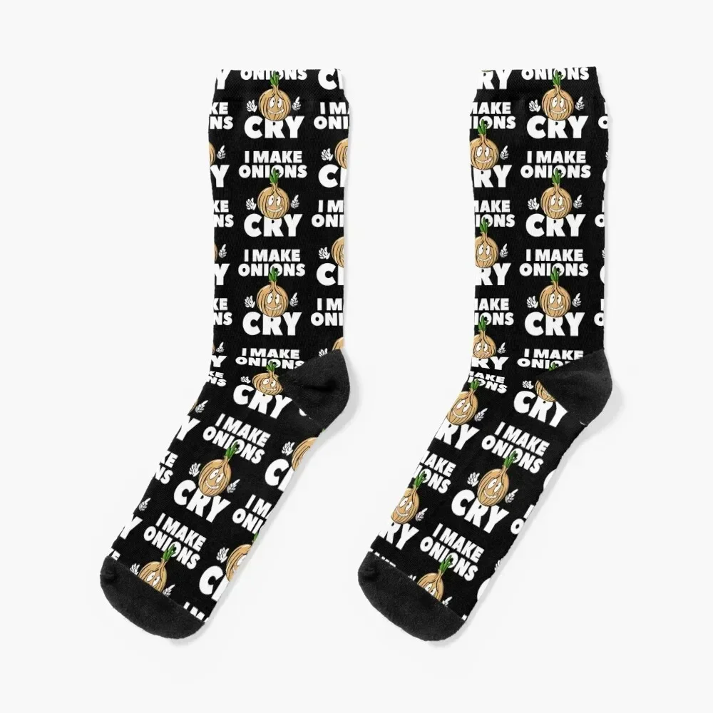 

Funny Chef cook, i make onions cry culinary gift idea Socks luxury anti-slip Men's Socks Women's