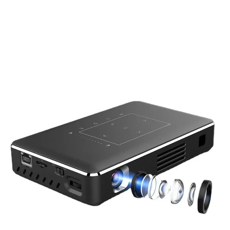 2024 Hotel Shadow Bar with DLP3D4K Android 9.0 system Mini Micro Smart Projector P10 Digital