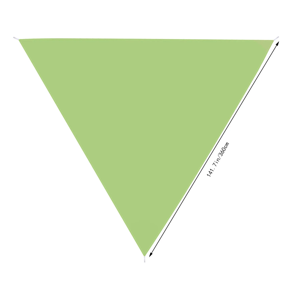 

Triangle Sun Shade Sail Canopy Waterproof 3.6m Green for Patio Lawn Garden Outdoor Triangle Canopy Sun Shades