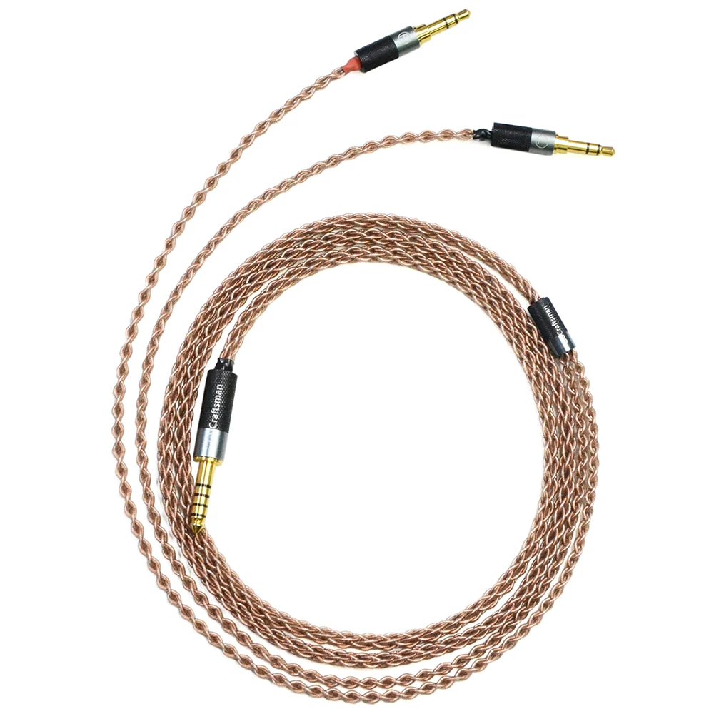 6N単結晶銅製ヘッドホンアップグレードケーブル（HIFIMAN HE1000SE、ARYA、SUSVARA、AUDIVINA、HE6SE、HE600、Edition XS用）