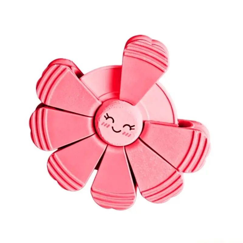 QX2E 1pc Plastic Storage Clip With Petal Design And Strong Magnet For Holding Documents Recipes Snacks Bag Sealing Clip