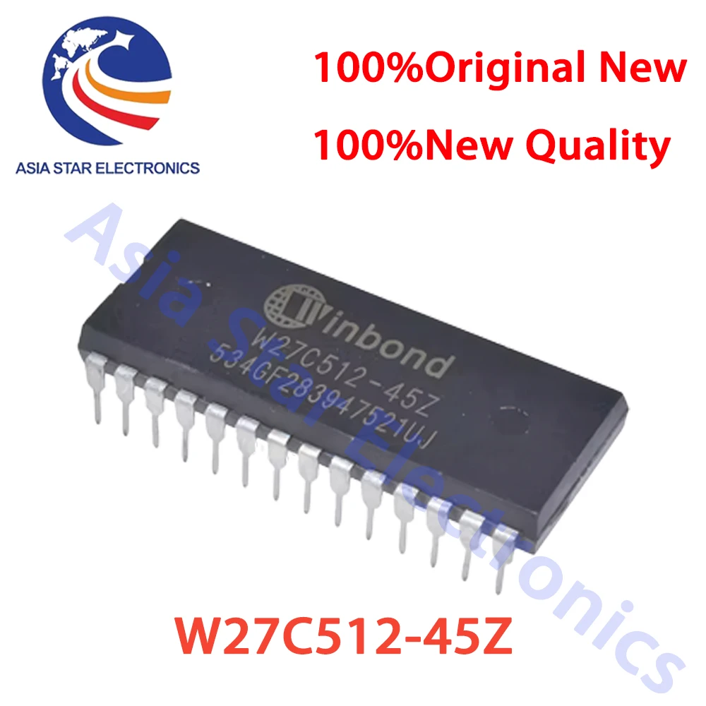 IC Chips (1piece) 100% New W27C512 W27C512-70 W27C512-45 W27C512-45Z DIP-28 IC EEPROM 512KBIT Original Integrated Circuits
