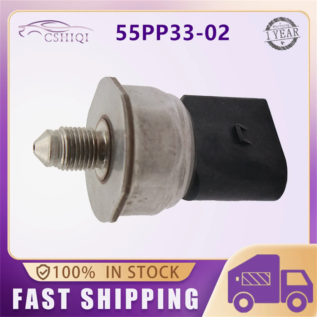 55PP33-02 Fuel Rail Pressure Sensor For Mercedes Benz AMG SLK Class C Klasa W204 C180 E Klasse W212Coupe A2711530328 2711530328