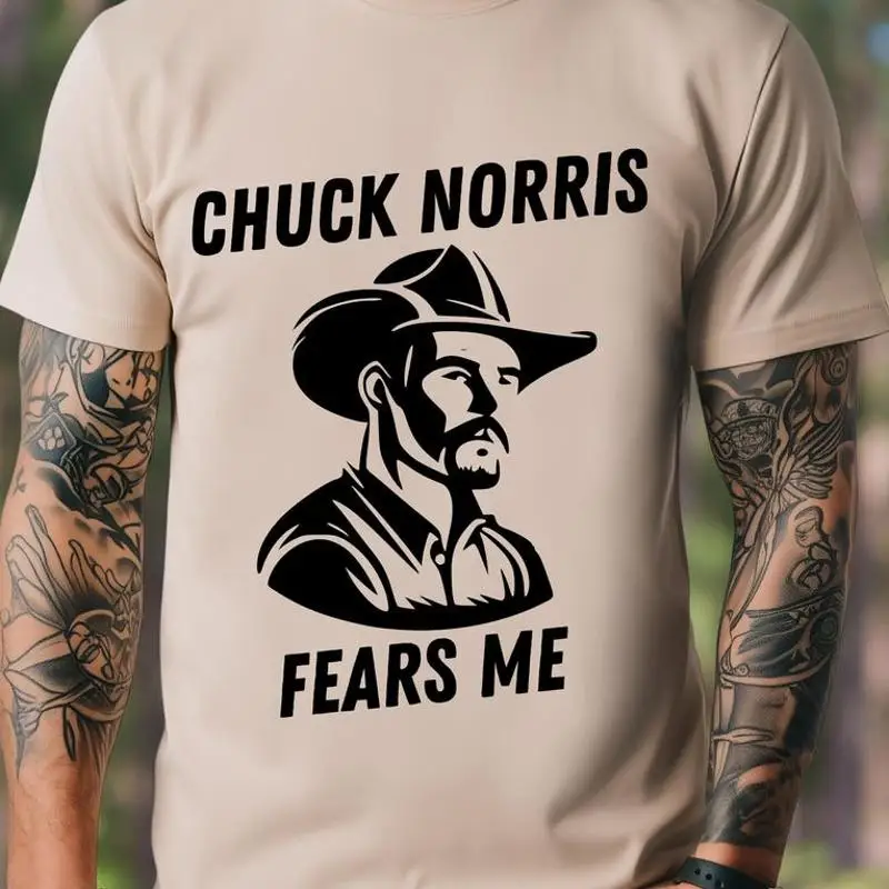 Chuck Norris Fear Me Cowboy T-Shirt