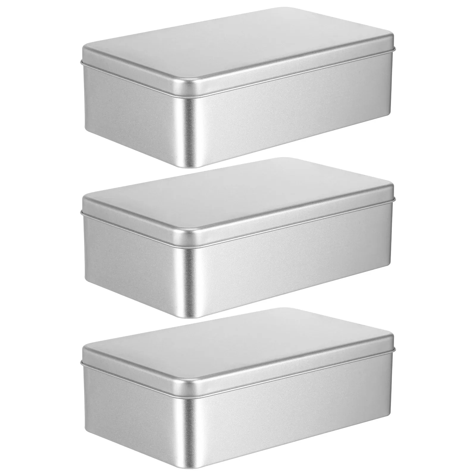 

3Pcs Tinplate Storage Boxes Cookie Multipurpose Festive Candy Gift Boxes for Packaging Baking Snacks Party Favors
