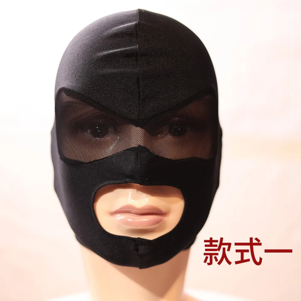 Head Cover with Open Eyes Mouth  Head Gear Lycra High Elastic Film Television Shooting Nightclub