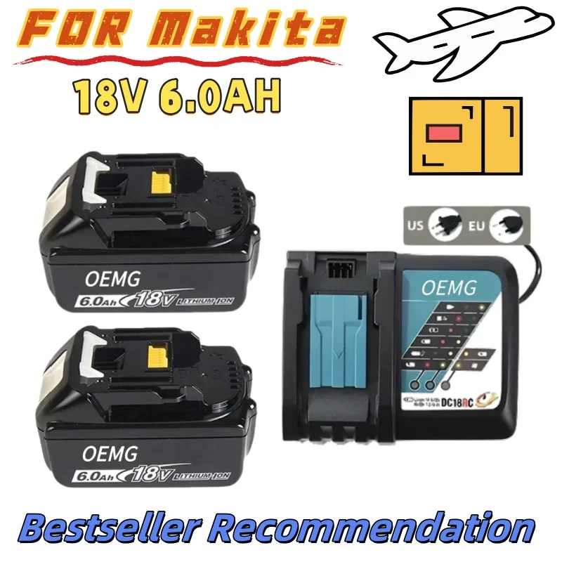 

FOR Makita 18V Battery Use,Batterie FOR Makita 18V Premium,6AH Lithium-Ion Power,Safety Included,Power Your Projects