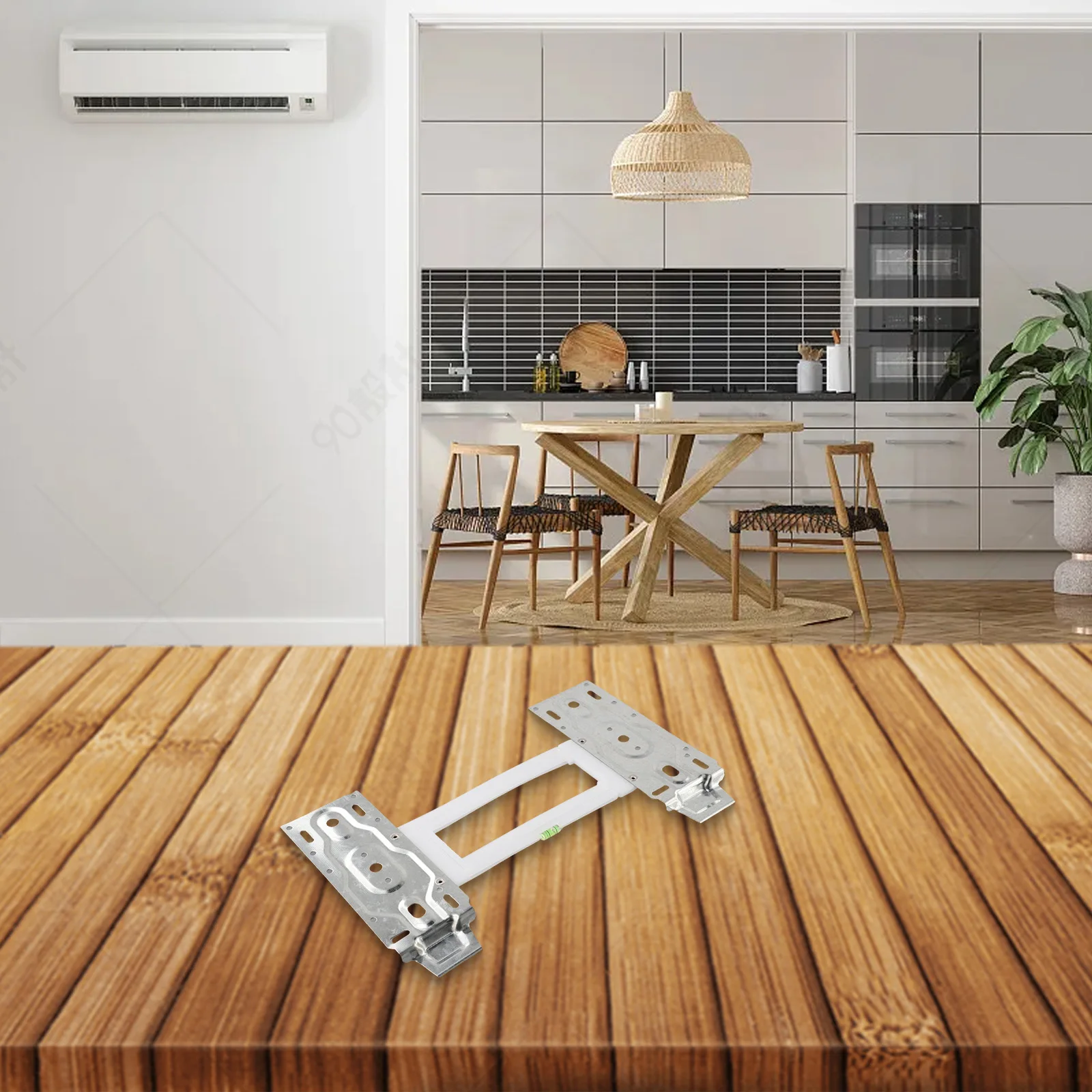 

Indoor Unit Bracket Adjustable Bracket Home Curling Design Freely Retractable Thickened Board For Home Split Air Conditioner