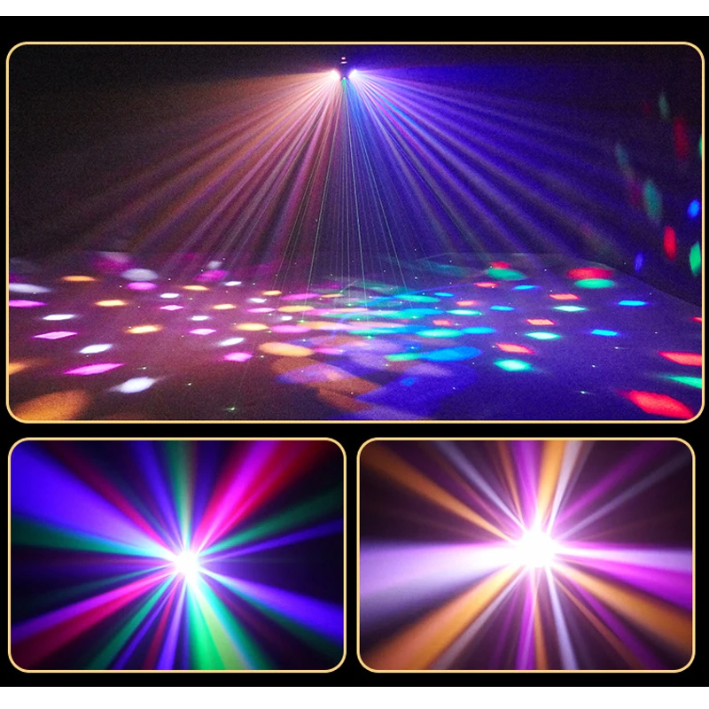 Mini Beam Moving Head Light LED 36W Stage Pattern Light Green&Red Laser Remote Control For Disco Bar Party