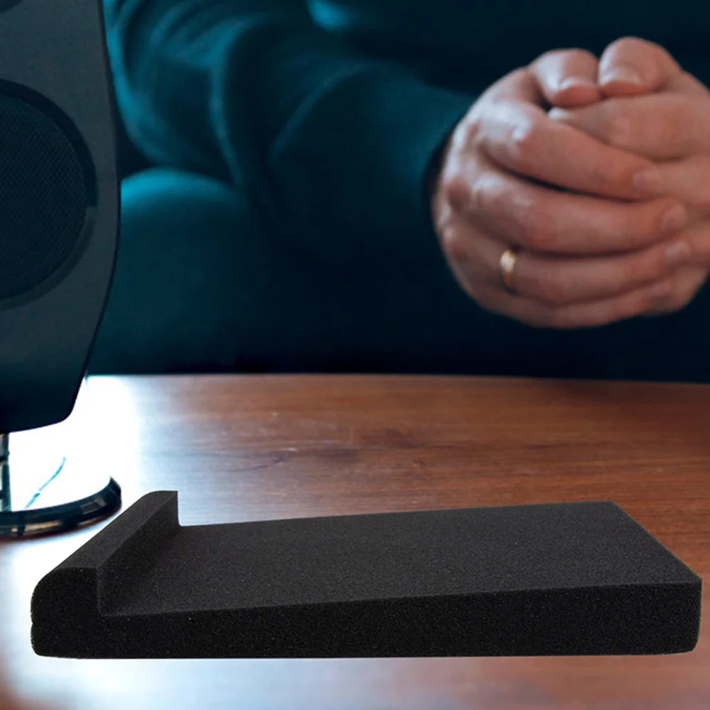 2Sets Luidspreker Schokbestendig Spons Pad Anti-Vibratie Kussen Audio Geluidsisolatie voor Desktop en Audio Apparatuur