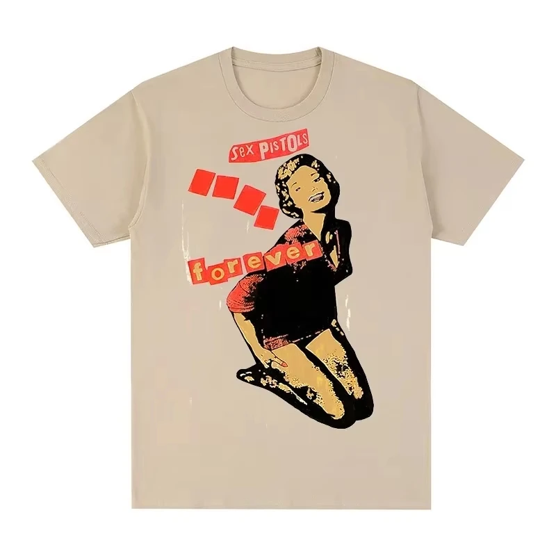 Unisex 90er Jahre Vintage reine Baumwolle Sex Pistols Sid Vicious Punk Rock Retro T-Shirt Damen und Herren T-Shirt – Detail 4