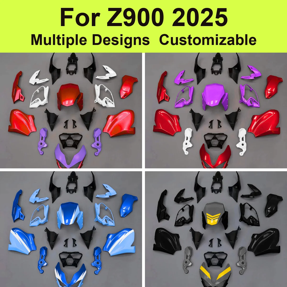 Fit for Z900 2025 ZR900 948cc Bodywork Fairing Kit Injection Moulding ABS Cowls Panels Cover Replacement Spares New