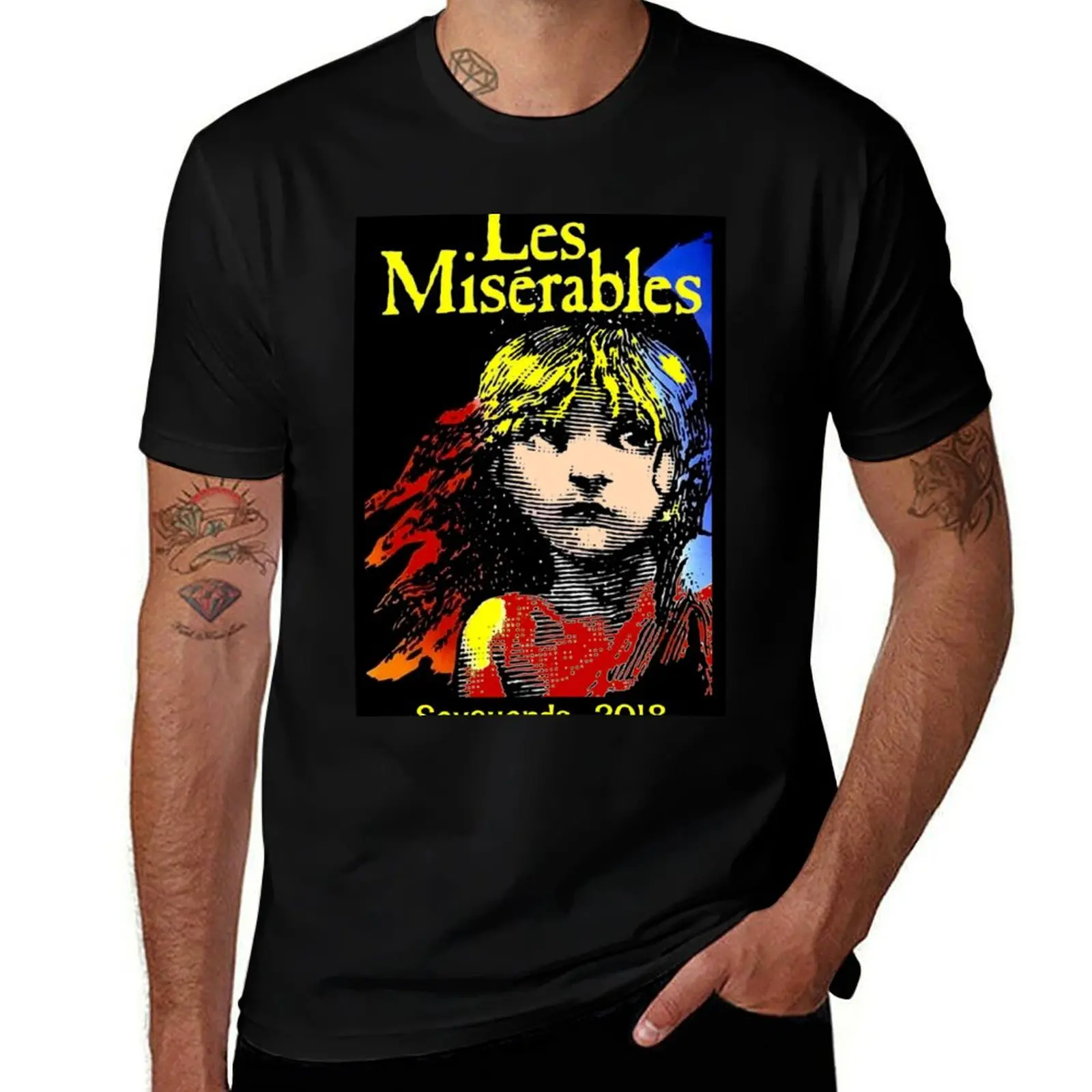 LES MISERABLES : Vintage Play T-Shirt Stretch Fabric Comfort T-Shirt