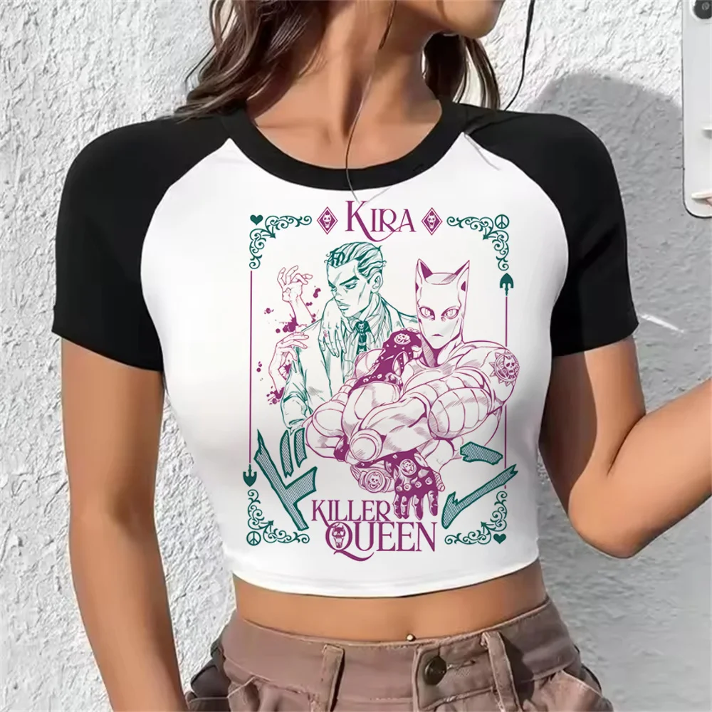Jojo cropped top teen graphic grunge kawaii meme streetwear t-shirt gyaru y2k emo streetwear