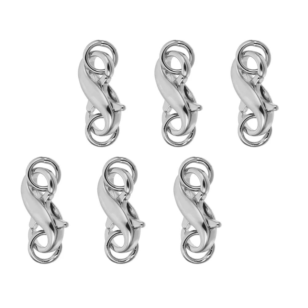 

6Pcs Strong Metal Lobster Claw Buckle Rust Resistant DIY Jewelry Fastener Easy Installation for Bracelets Necklaces Crafting