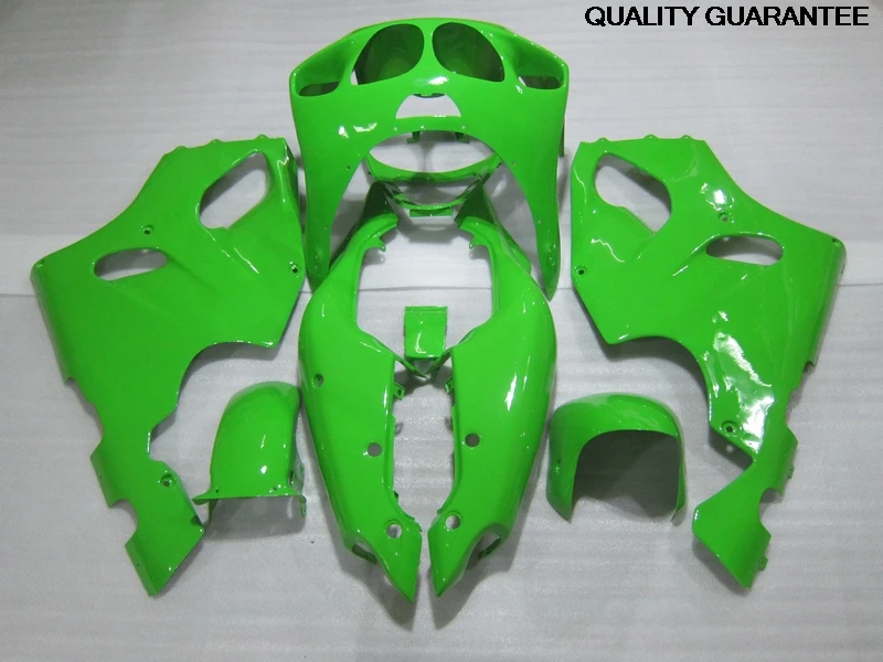 Motorcycle Fairing Kits For Kawasaki ZX 7R 1996 1997-2002 2003 NINJA Zx7r 96-03 All Green Plastic Fairings Kit SZ22