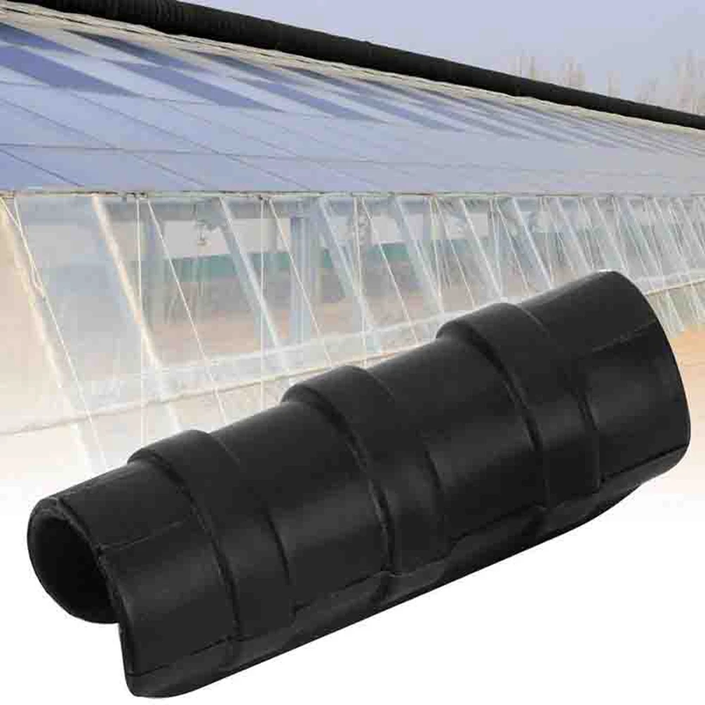 ABZC-100PCS Black Greenhouse Plastic Film Frame Pipe Tube And Film Clip Clamp Connector Kit Garden Tool 20Mm