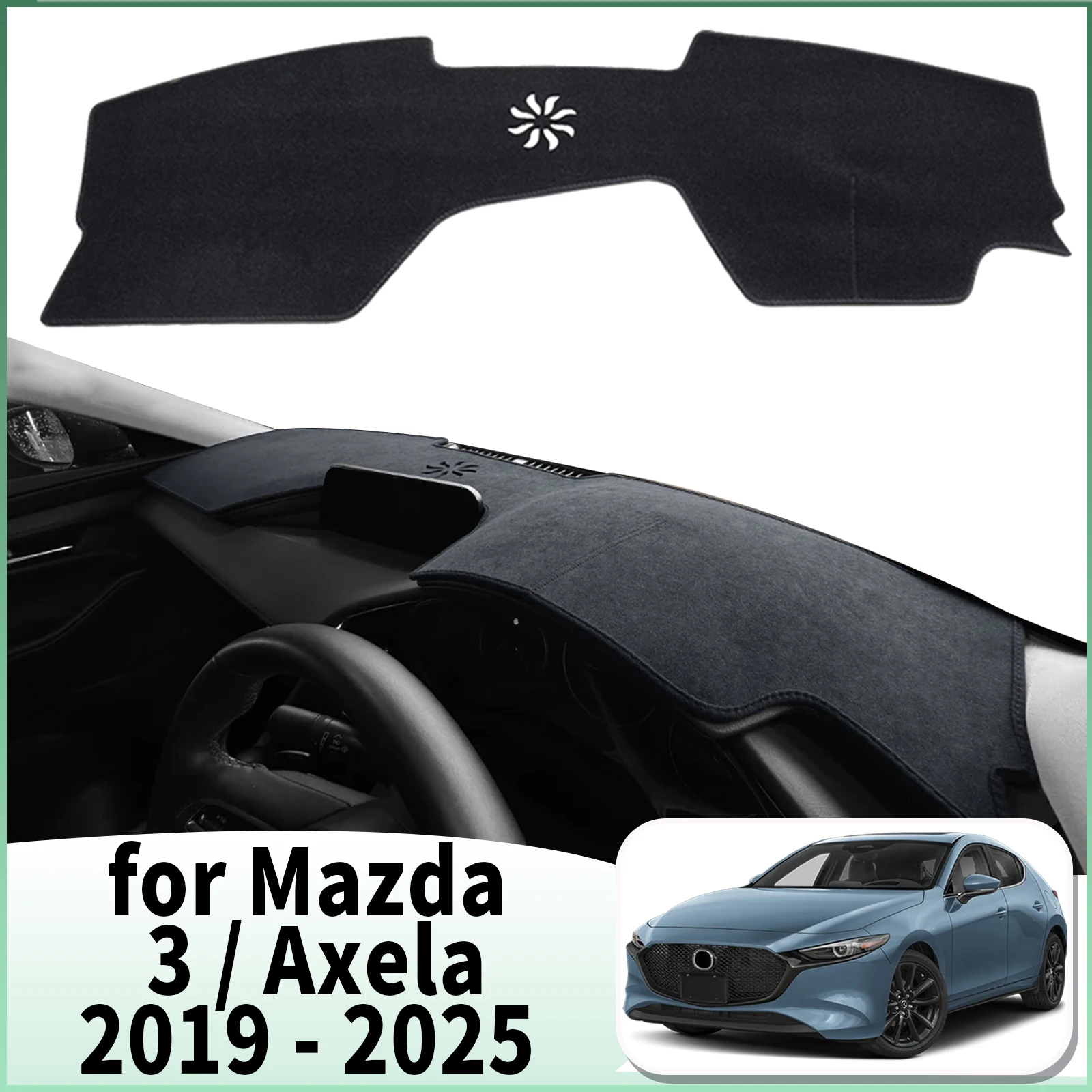 

fit for Mazda 3 Axela BP 2019 2020 2021-2025 Car Dashmat Accessories Dashboard Cover Pad DashMat Sunshade Protective Carpet