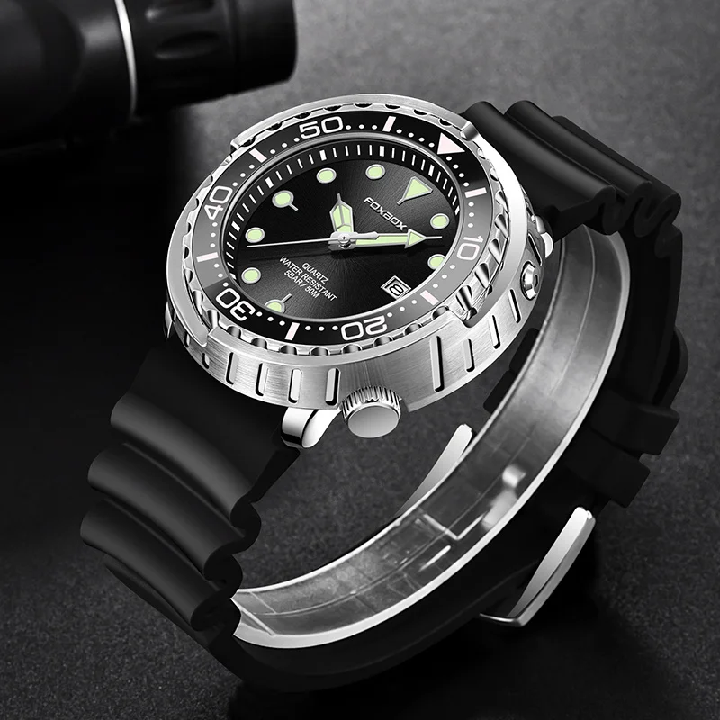 ساعة LIGE الفاخرة للرجال، ساعة رياضية خارجية بتقويم كوارتز، حركة أصلية، ساعات عمل عصرية للرجال، ساعة مقاومة للماء