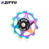 ZTTO MTB Bicycle Rear Derailleur Jockey Wheel Steel Bearing Pulley 11T 13T Purple CNC Road Bike Guide Roller Idler 4mm 5mm 6mm