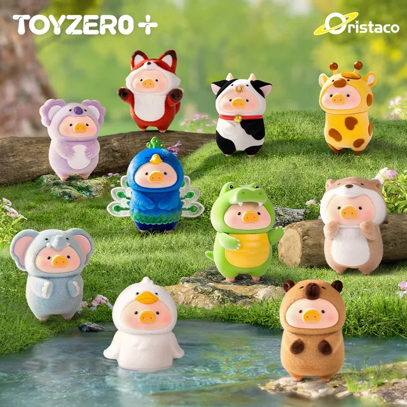 

Lulu Pig Animal Party Series Vinyl Face Blind Box Cute Figurines Trendy Toys Display Items Gifts Adorable Home Ornaments