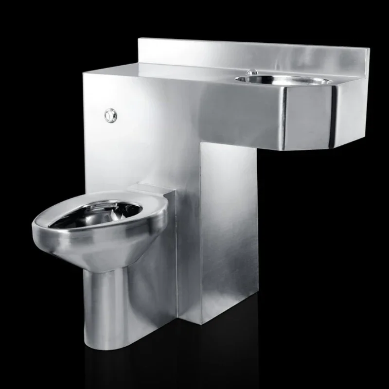 Chinese style stainless steel combination floor mounted toilet wc one piece toilets sanitary ware