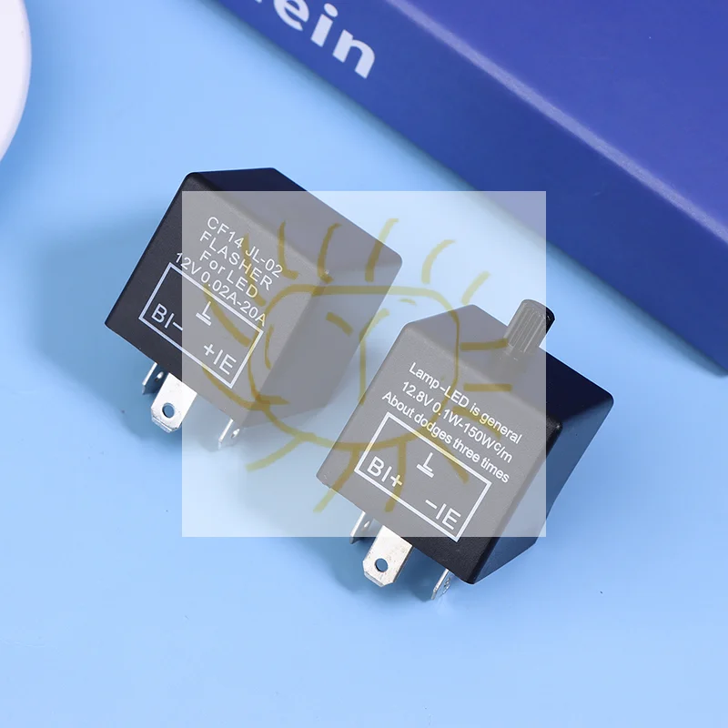 

CF13KT CF13 CF14 Универсальный 3-контактный 12 В 0,02A-20A Регулируемый светодиодный поворотник, мигалка, реле вспышки, переключатель мотоцикла