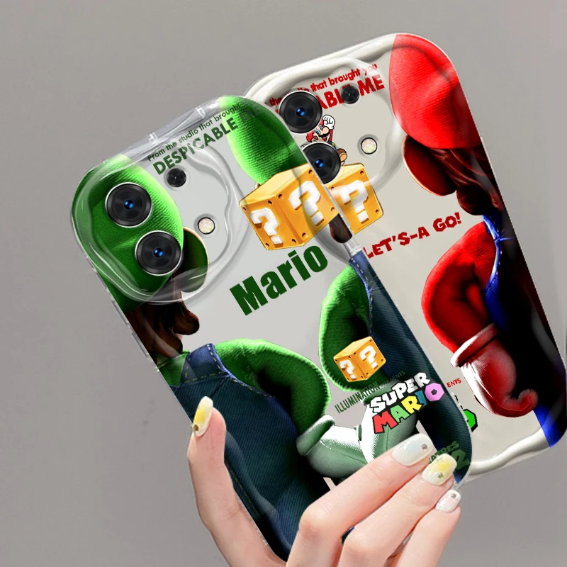 

M-Marios Art Popular Cartoon For Xiaomi Redmi Note 13 12 12S 11S 11 10 9 8 10A 9C 9T Pro Plus 5G Wave Oil Cover Phone Case