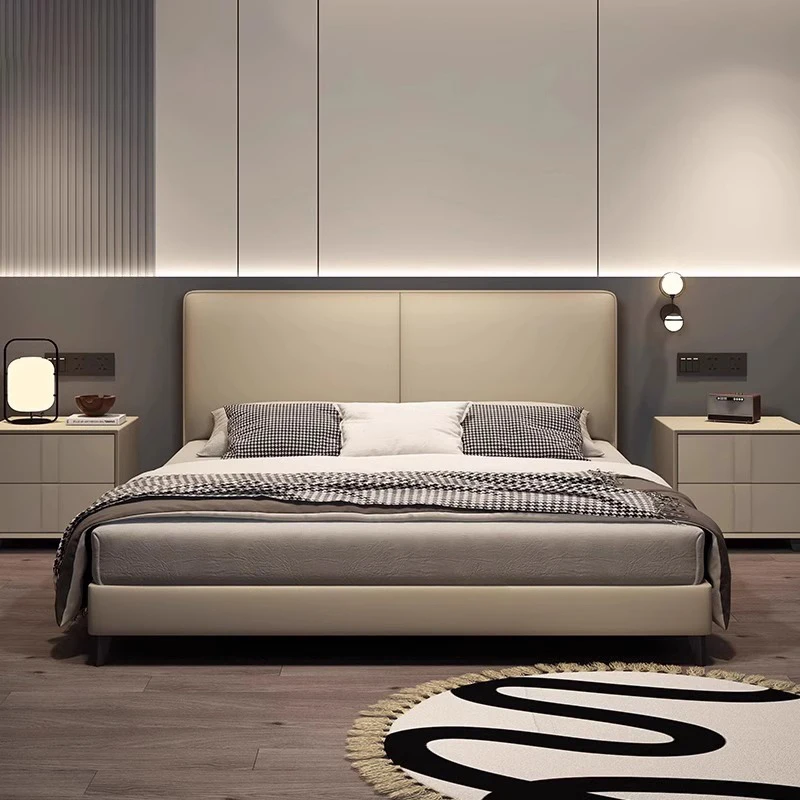 

lit luxe cosy Double bed king size 180x200 cm bases and frames luxury single bed Headboard bedroom meuble de chambre furniture