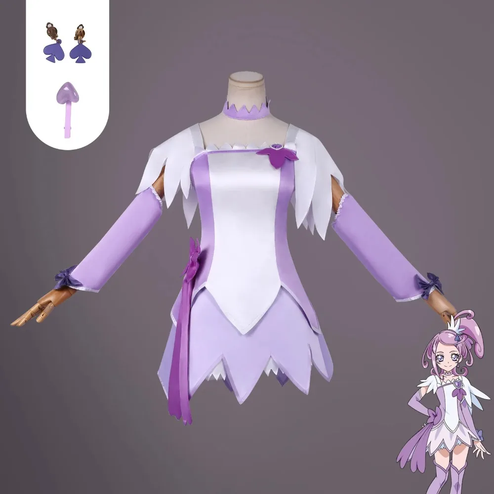 Doki Doki! PreCure Makoto Kenzaki Dress Cosplay Costume Anime Character Halloween Masquerade Performance Clothes