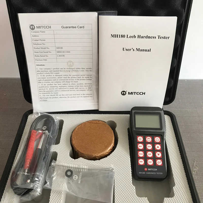 Portable Leeb Hardness Tester Meter MH-180