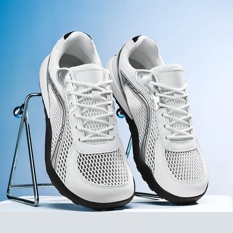 Unisex Wide Toe Box Outdoor Mens Casual Shoes Lightweight Sneakers Women Wear-resistant Breathable Lace-up Running Shoes Men