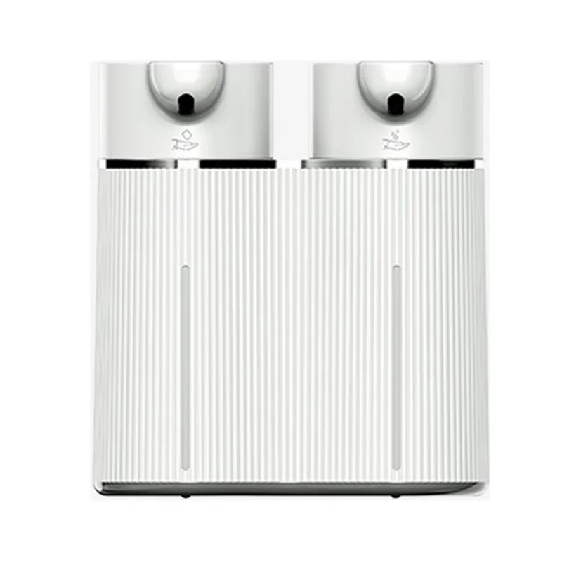 【Hot Selling】Double-Head Automatic Foam+Liquid Soap Dispenser Wall-Mounted USB Rechargeable Disinfectant Distributor Infrared Se