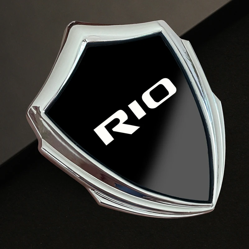 auto accessory 3D metal accsesories car stickers for kia rio 2 3 4 5 auto