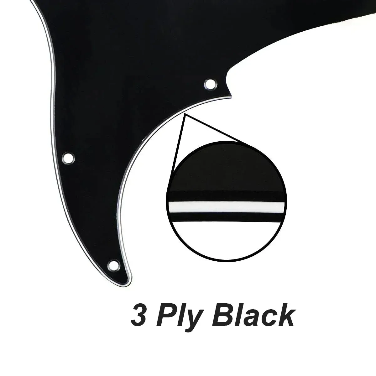 3Ply P Bass Pickguard 13-Hole PB Scratch Plate Guitar Pickguard For 4 String Precision Bass Guitar