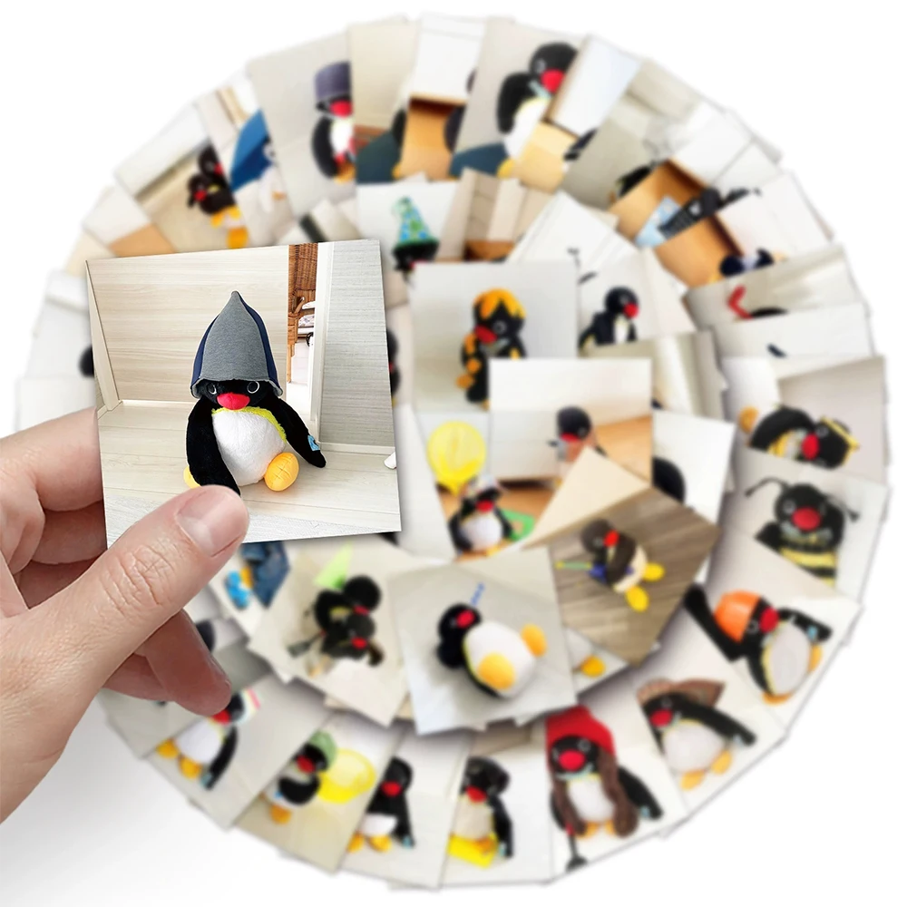 

10/30/54pcs Funny Anime Penguin Pingu Stickers Cute Cartoon Animal Graffiti Sticker Scrapbook Laptop Phone Decals Decoration Toy