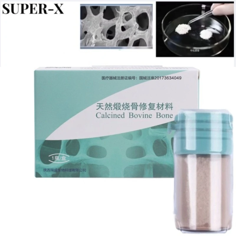 Dental Natural Bone Graft Powder Sterile Pack Supports New Bone Formation for Oral Implant GBR Guided Bone Regeneration Surgery